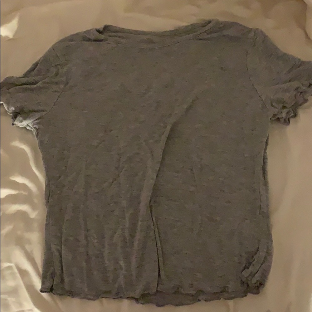 BRANDY FRILLY TOP cropped